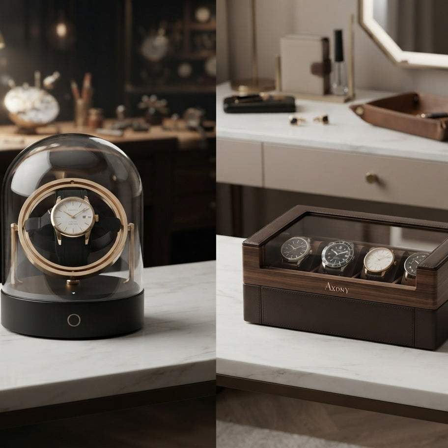 Remontoir automatique ou boîte à montre : quelle différence ?