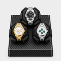 Remontoir Automatique 3 Montres Compact Noir AXONY - Vue de face