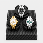Remontoir Automatique 3 Montres Compact Noir AXONY - Vue de face