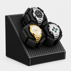 Remontoir de montre automatique compact noir AXONY - Vue latérale droite