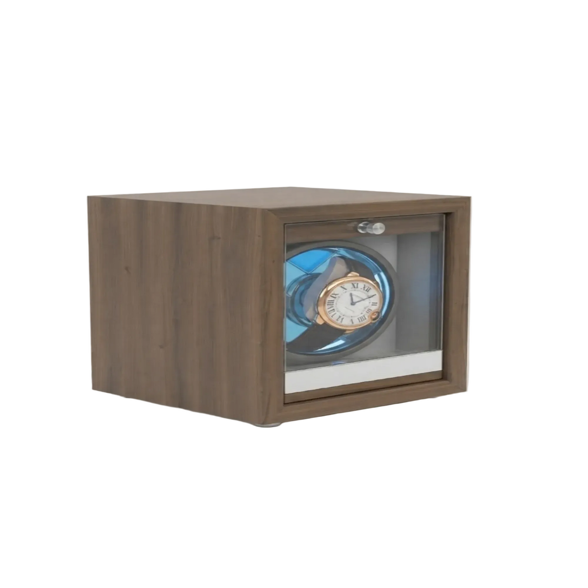 Remontoir de montre automatique Bois Luxe Prestige Gris AXONY - Vue latérale