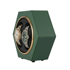 Remontoir de montre automatique Vert Bois AXONY - Vue de profil