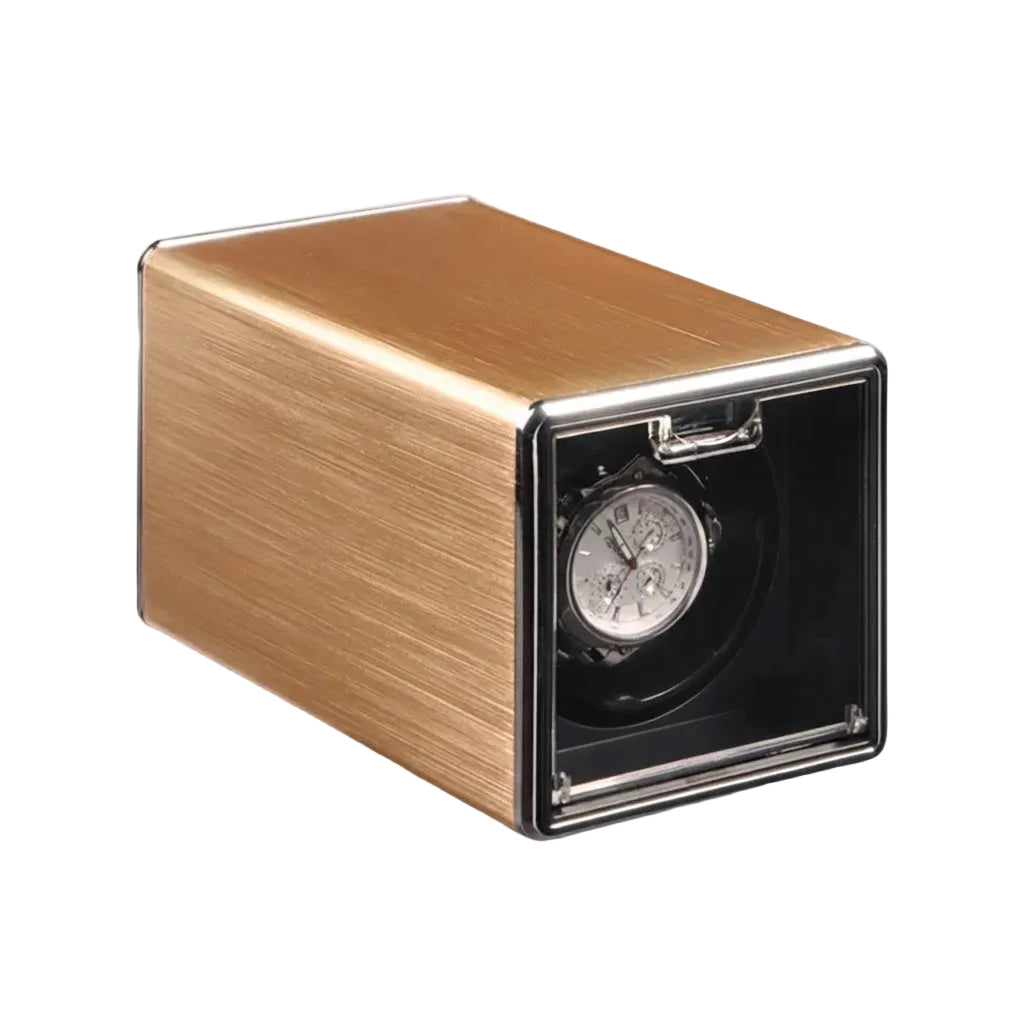 Remontoir de montre automatique Or Métal AXONY - Vue de profil