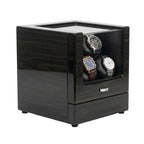 Remontoir de montre automatique bois noir AXONY - Vue latérale droite