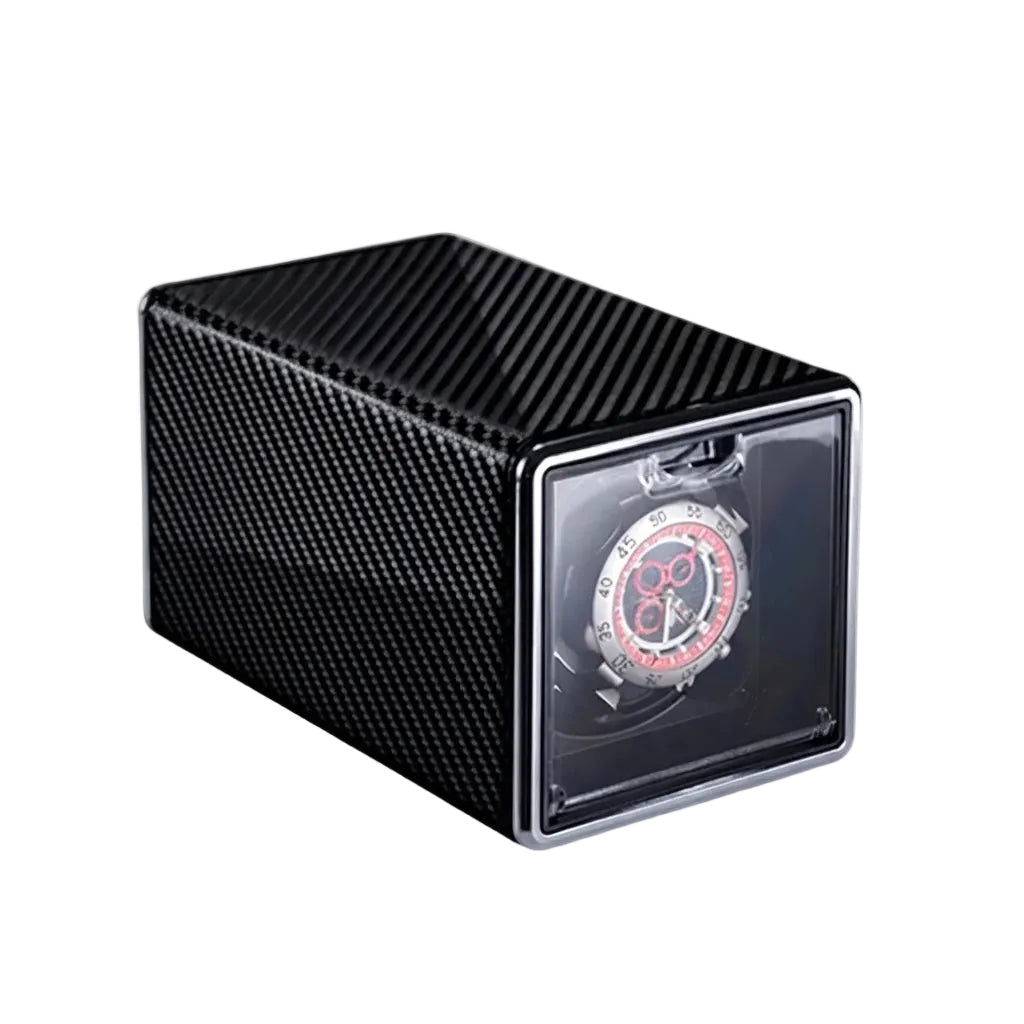 Remontoir de montre automatique Fibre de Carbone AXONY - Vue de profil