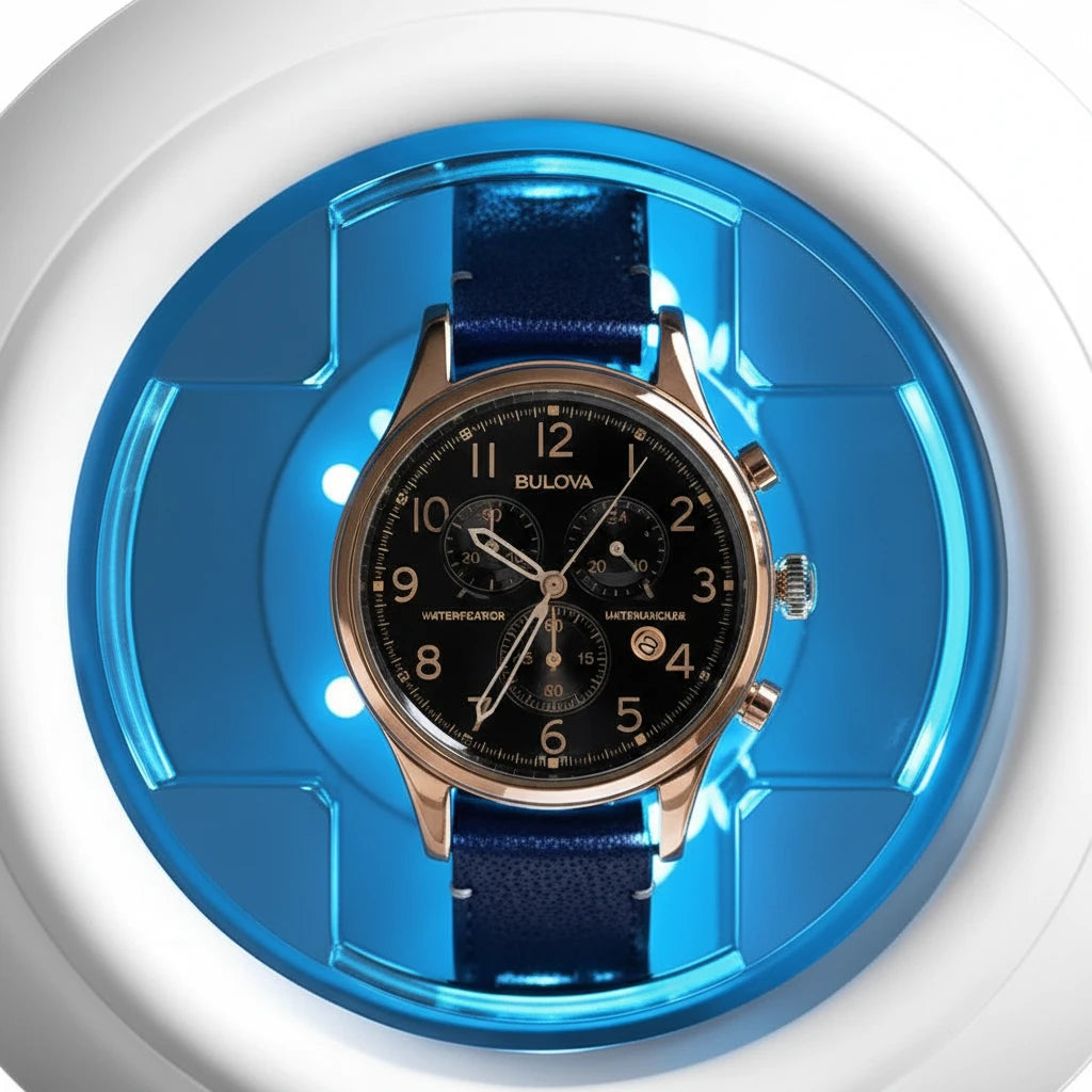 Remontoir de montre automatique Écrin Silencieux blanc AXONY - Détail de finition
