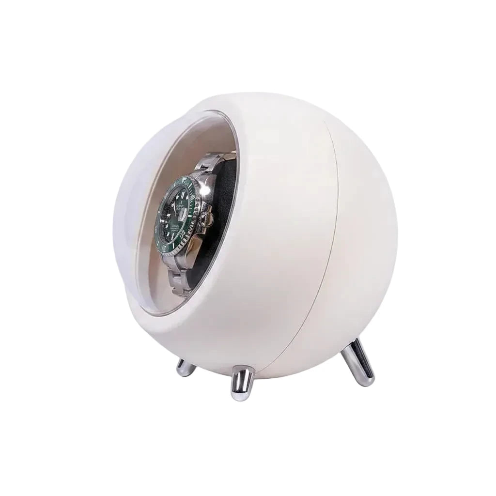 Remontoir de montre automatique Solo Prestige blanc AXONY - Vue de gauche 