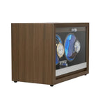 Remontoir de montre automatique bois luxe AXONY - Vue latérale inclinée