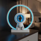 Remontoir automatique 1 montre design grand cercle AXONY en mise en situation sur un meuble