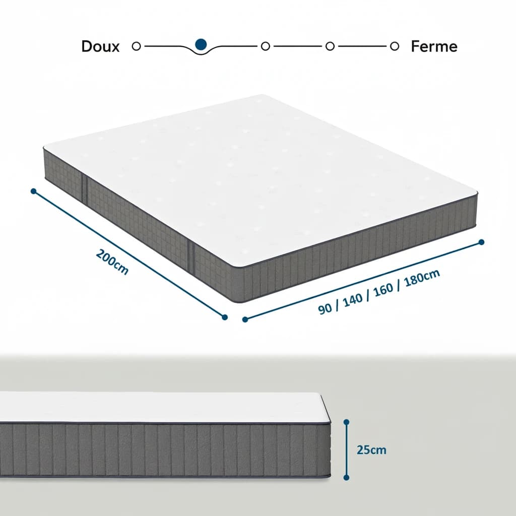 Matelas Axony Premium  Hybride