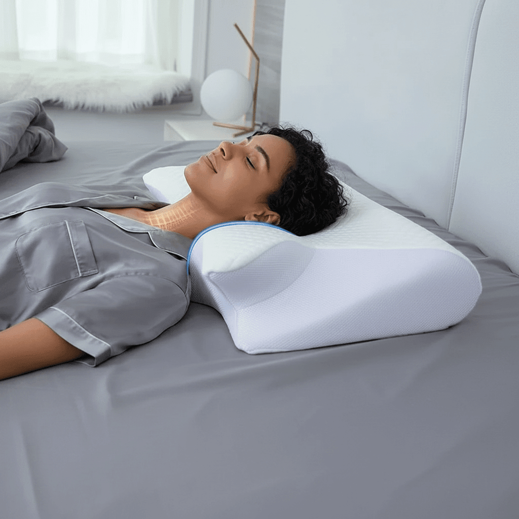 Oreiller Cervical Ergonomique AXONY - Soutien Mémoire de Forme 2 - AXONY